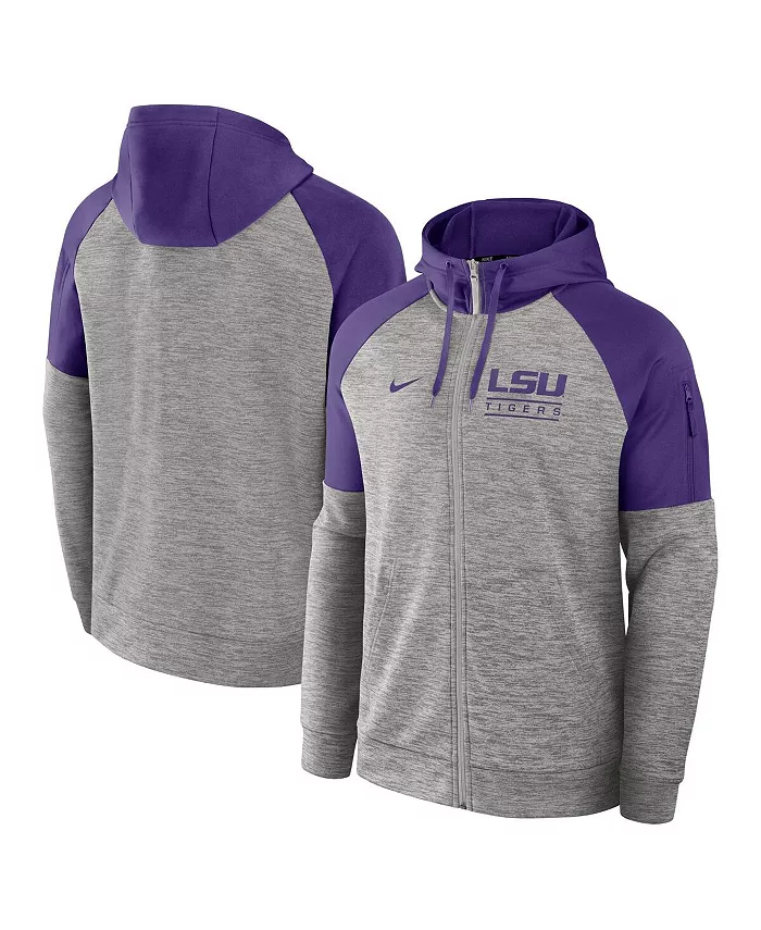 Мужская серая меланжевая толстовка с капюшоном LSU Tigers Fitness Raglan на молнии Nike
Мужская серая меланжевая толстовка с капюшоном LSU Tigers Fitness Raglan на молнии Nike
