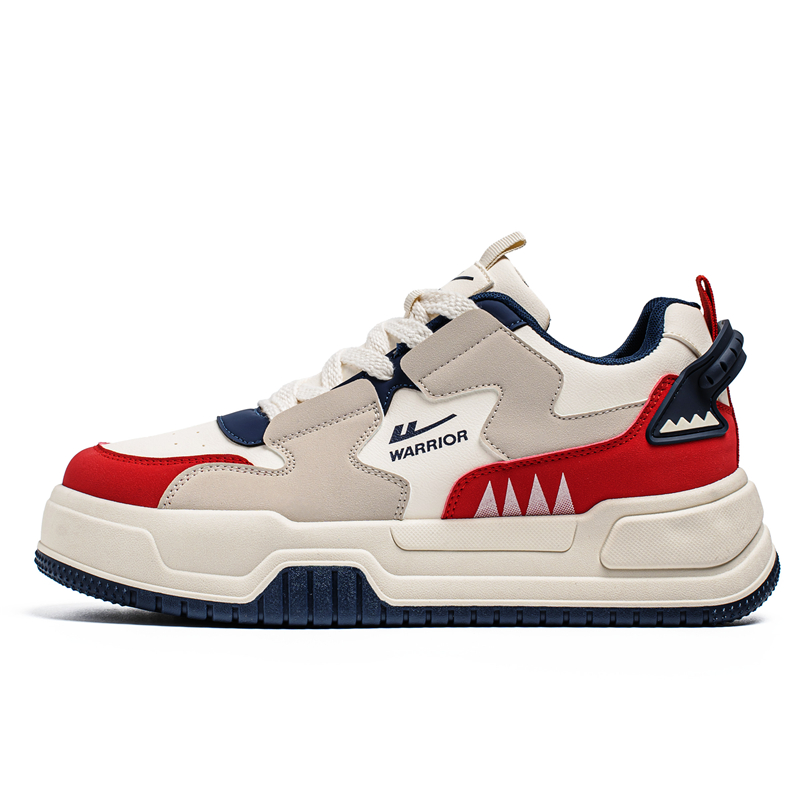 Кроссовки для скейтбординга мужские Synthetic Leather Coverage Slip Resistant Abrasion Resistant Balance Support Low top WARRIOR, бежевый красный
Кроссовки для скейтбординга мужские Synthetic Leather Coverage Slip Resistant Abrasion Resistant Balance Support Low top WARRIOR, бежевый красный