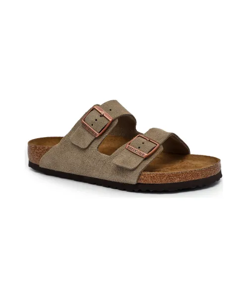 Тапочки из кожи Arizona sfb Regular fit Birkenstock, коричневый
Тапочки из кожи Arizona sfb Regular fit Birkenstock, коричневый