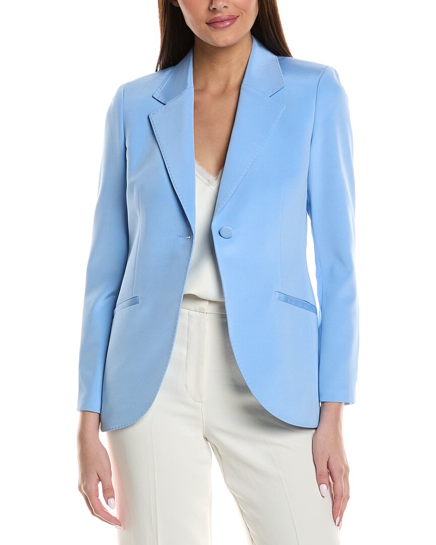 Lafayette 148 New York Блейзер из смесового шелка Fae, синий
Lafayette 148 New York Блейзер из смесового шелка Fae, синий