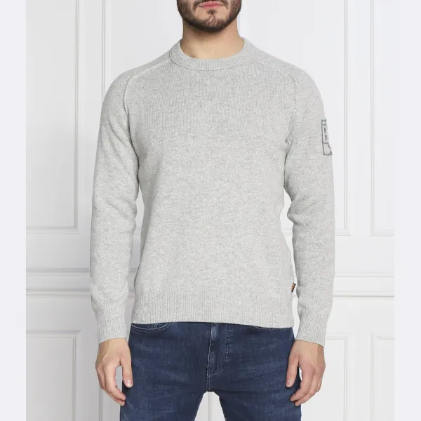 Свитер кимеде обычного кроя с добавлением шерсти Boss, серый
Свитер кимеде обычного кроя с добавлением шерсти Boss, серый