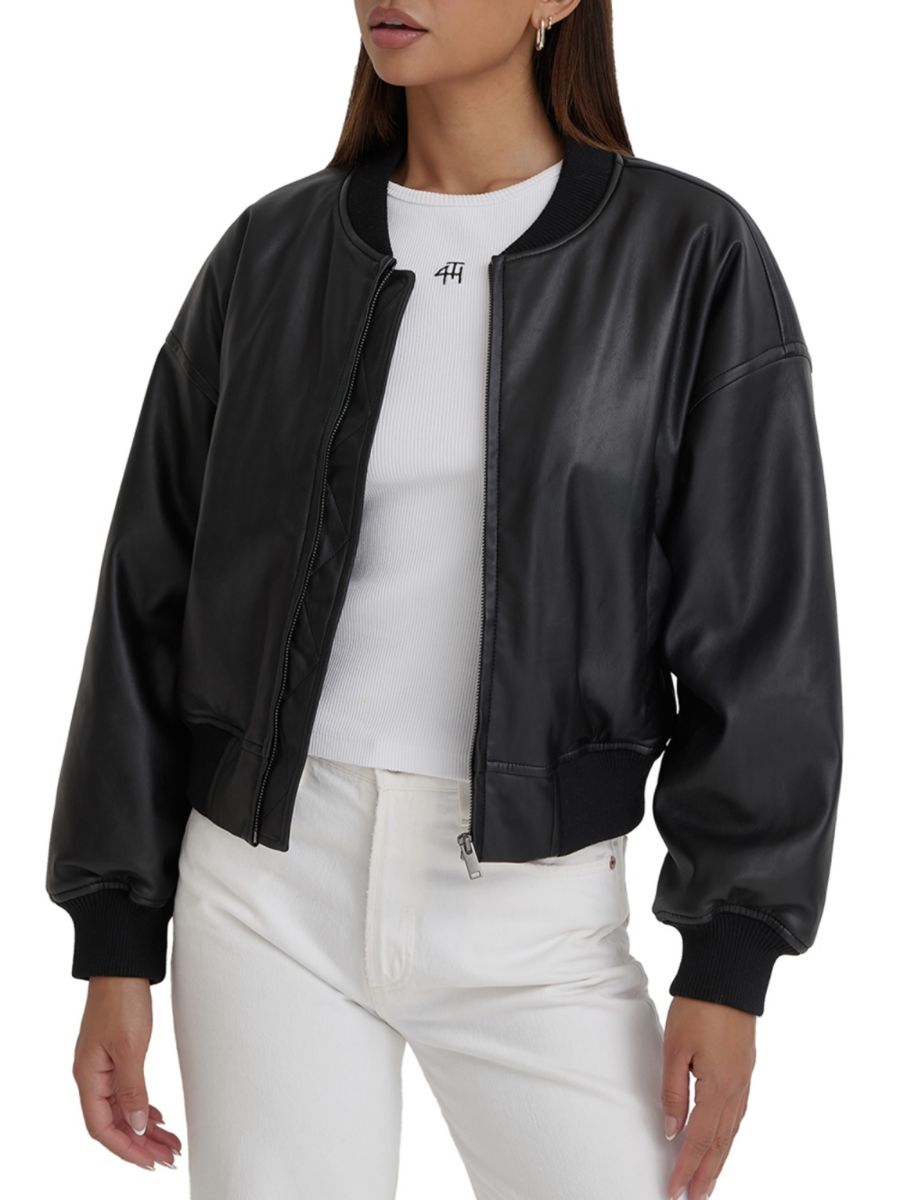 Короткая куртка-бомбер из искусственной кожи Layton 4th & Reckless, черный
Короткая куртка-бомбер из искусственной кожи Layton 4th & Reckless, черный