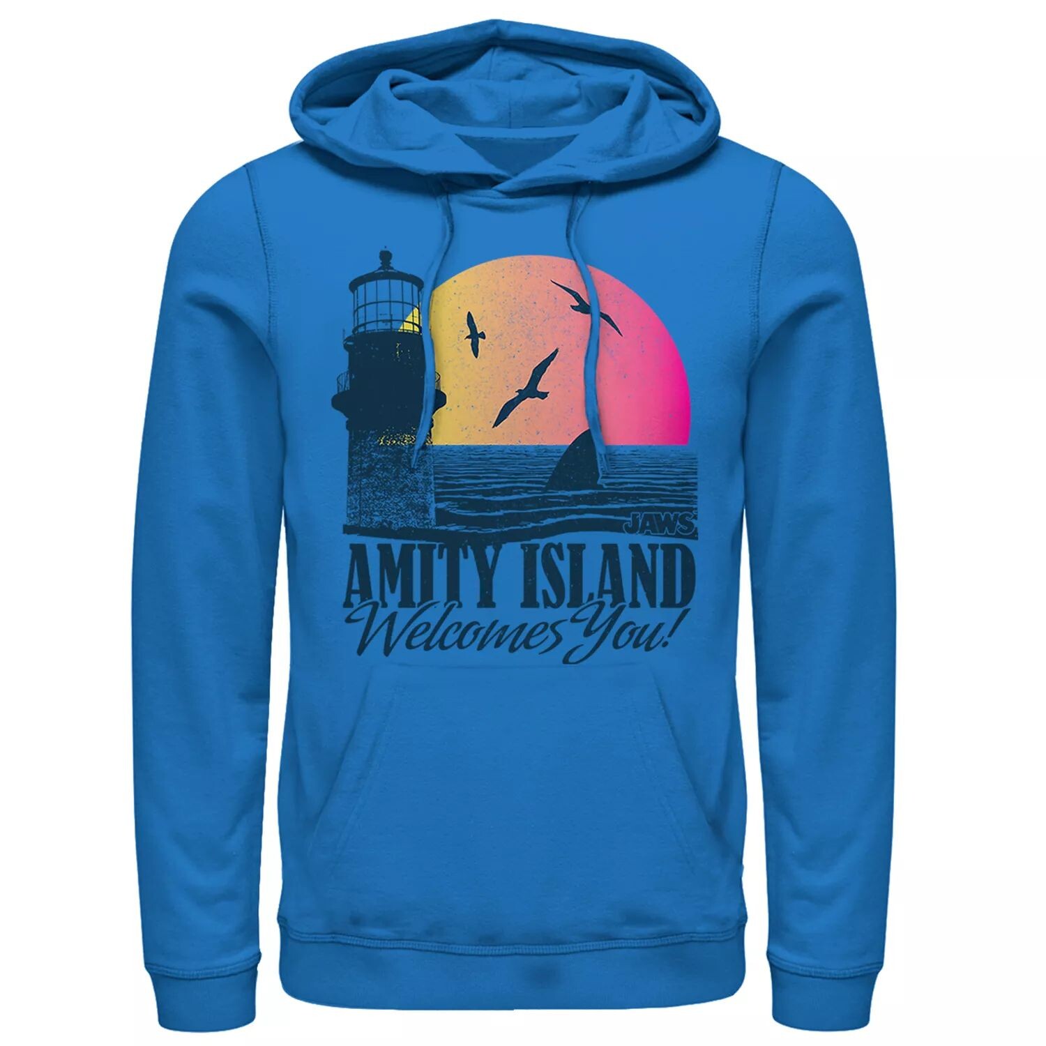 Мужской пуловер с капюшоном Jaws Amity Island Licensed Character 
Мужской пуловер с капюшоном Jaws Amity Island Licensed Character