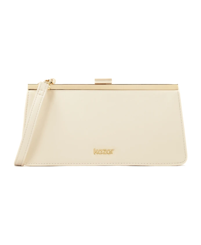 Элегантная сумочка с металлическим каркасом Kazar, бежевый
Элегантная сумочка с металлическим каркасом Kazar, бежевый