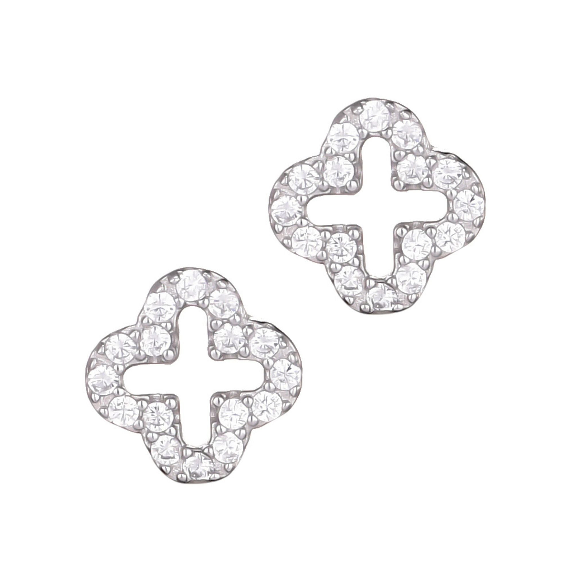 Мини-гвоздики-гвоздики с фианитами в форме клевера из стерлингового серебра 925 пробы Adornia Fine, серебряный
Мини-гвоздики-гвоздики с фианитами в форме клевера из стерлингового серебра 925 пробы Adornia Fine, серебряный