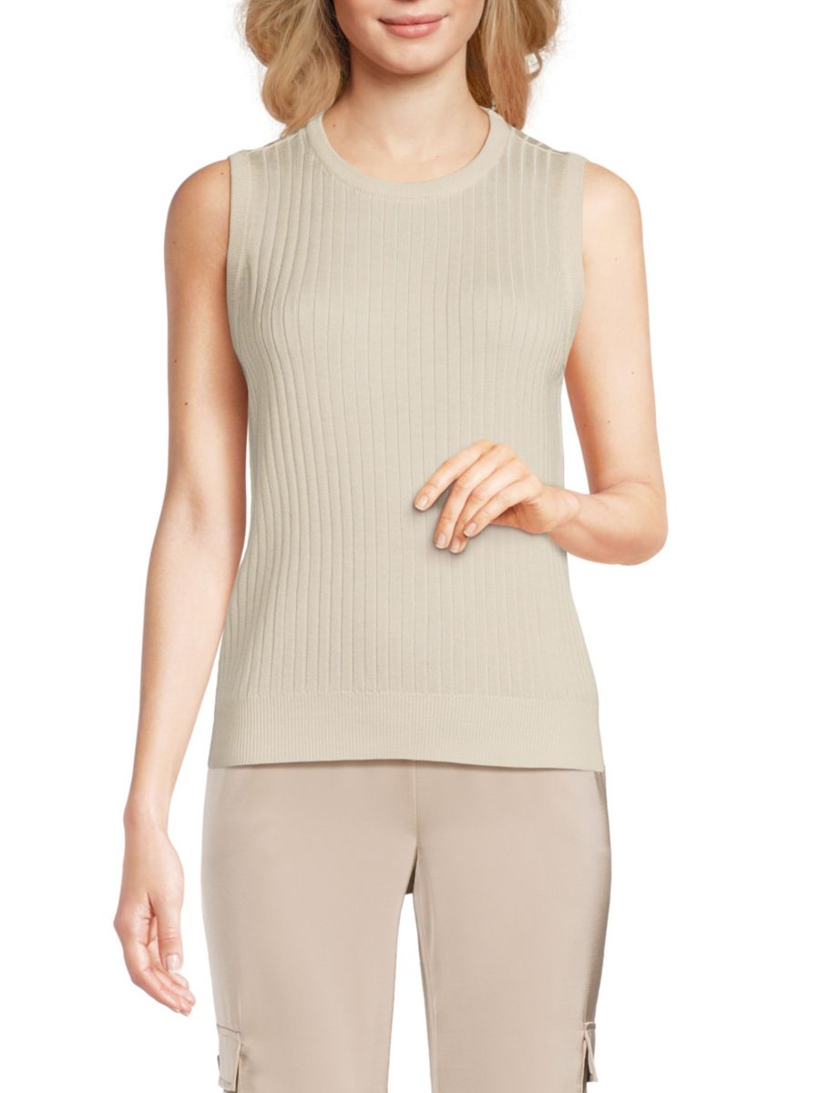 Ребристый топ Calvin Klein, бежевый
Ребристый топ Calvin Klein, бежевый