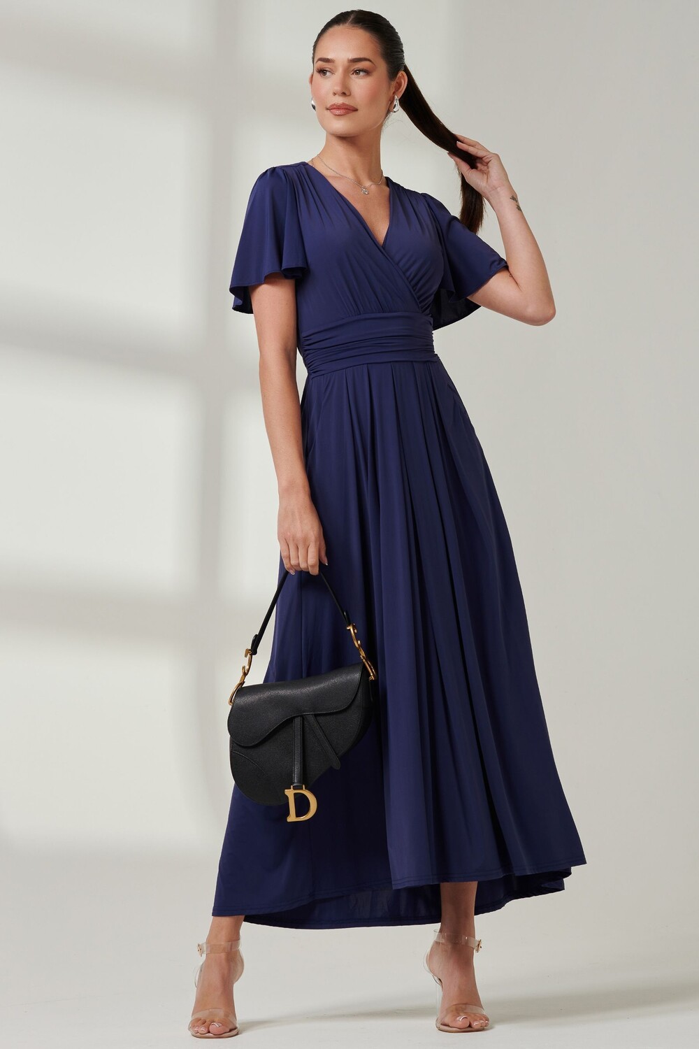 Платье макси из супергладкого джерси с рукавами ангела Jolie Moi, синий
Платье макси из супергладкого джерси с рукавами ангела Jolie Moi, синий