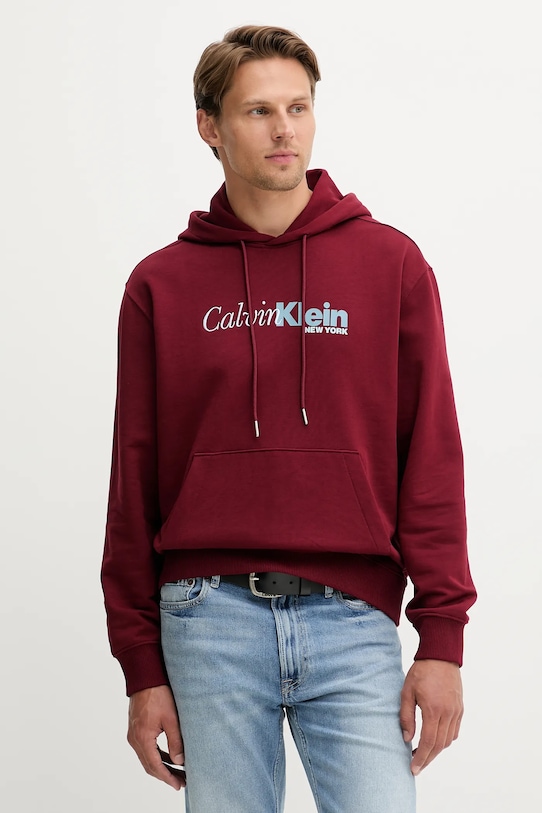 Хлопковая толстовка Calvin Klein, бордовый
Хлопковая толстовка Calvin Klein, бордовый