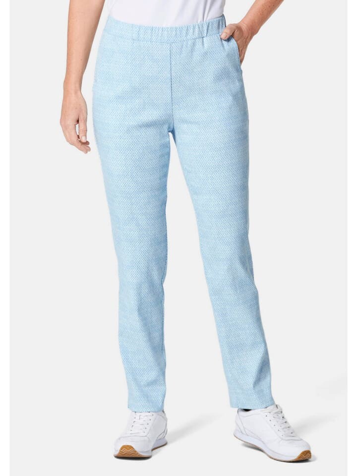 Тканевые брюки GOLDNER Martha, цвет himmelblau/gemustert
Тканевые брюки GOLDNER Martha, цвет himmelblau/gemustert