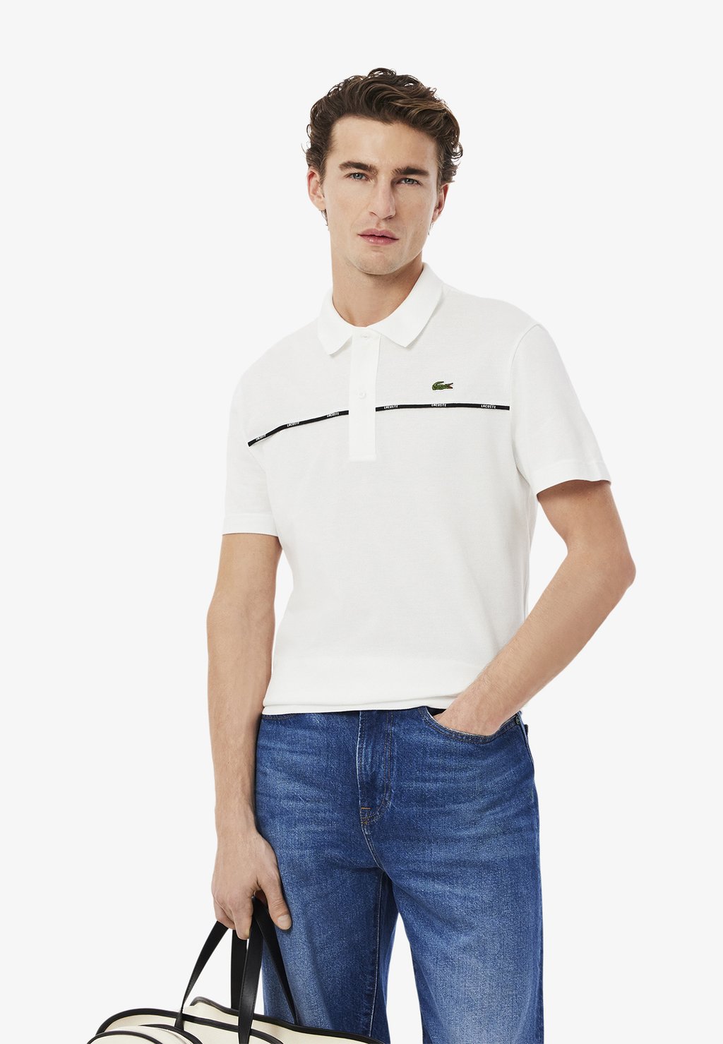 Рубашка поло SHORT SLEEVES Lacoste, белый 
Рубашка поло SHORT SLEEVES Lacoste, белый