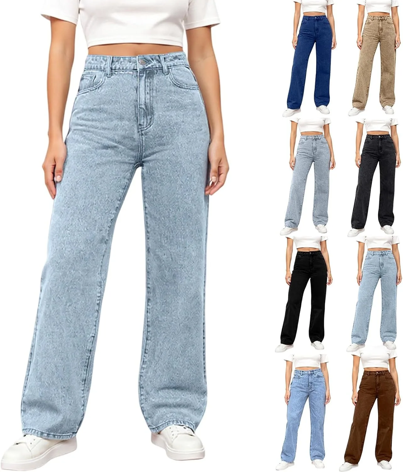 Джинсы женские Wide Leg High Waisted Baggy Stretchy
Джинсы женские Wide Leg High Waisted Baggy Stretchy