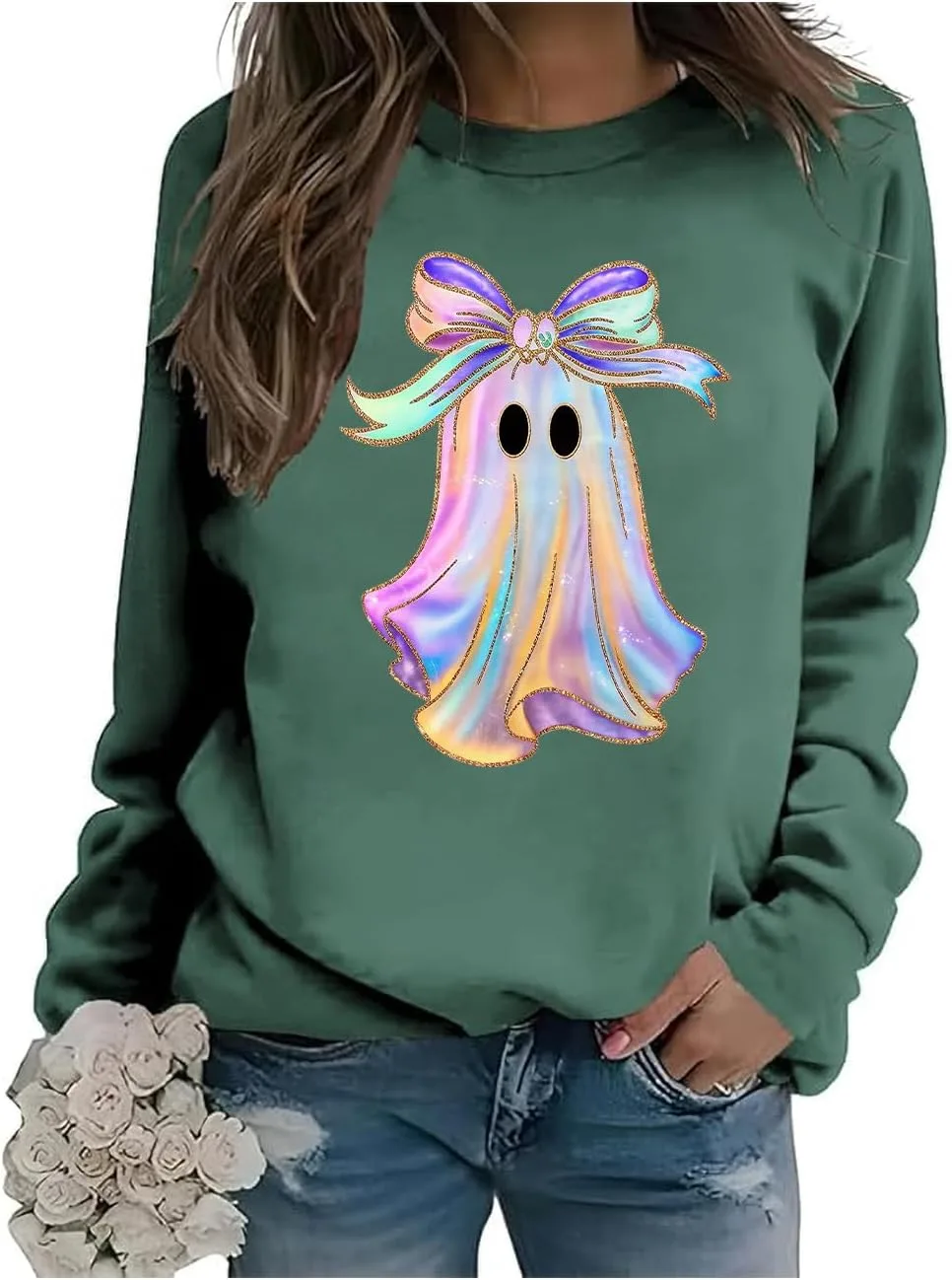 Свитшот Halloween Spooky с иризацией и принтом Ghost Pumpkin Exosea
Свитшот Halloween Spooky с иризацией и принтом Ghost Pumpkin Exosea