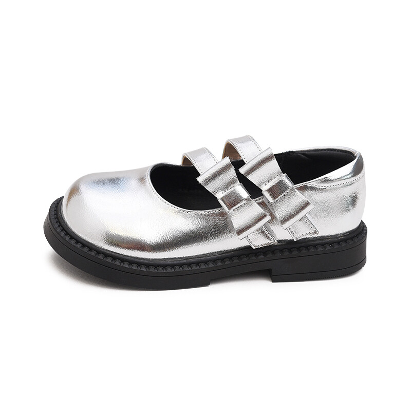 Детская кожаная обувь для детей, сандалии Budding, серебряный
Детская кожаная обувь для детей, сандалии Budding, серебряный