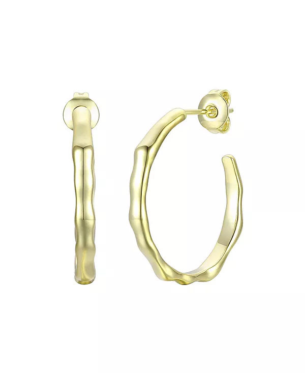 Стильные открытые серьги-кольца, покрытые 14-каратным золотом Rachel Glauber, gold
Стильные открытые серьги-кольца, покрытые 14-каратным золотом Rachel Glauber, gold