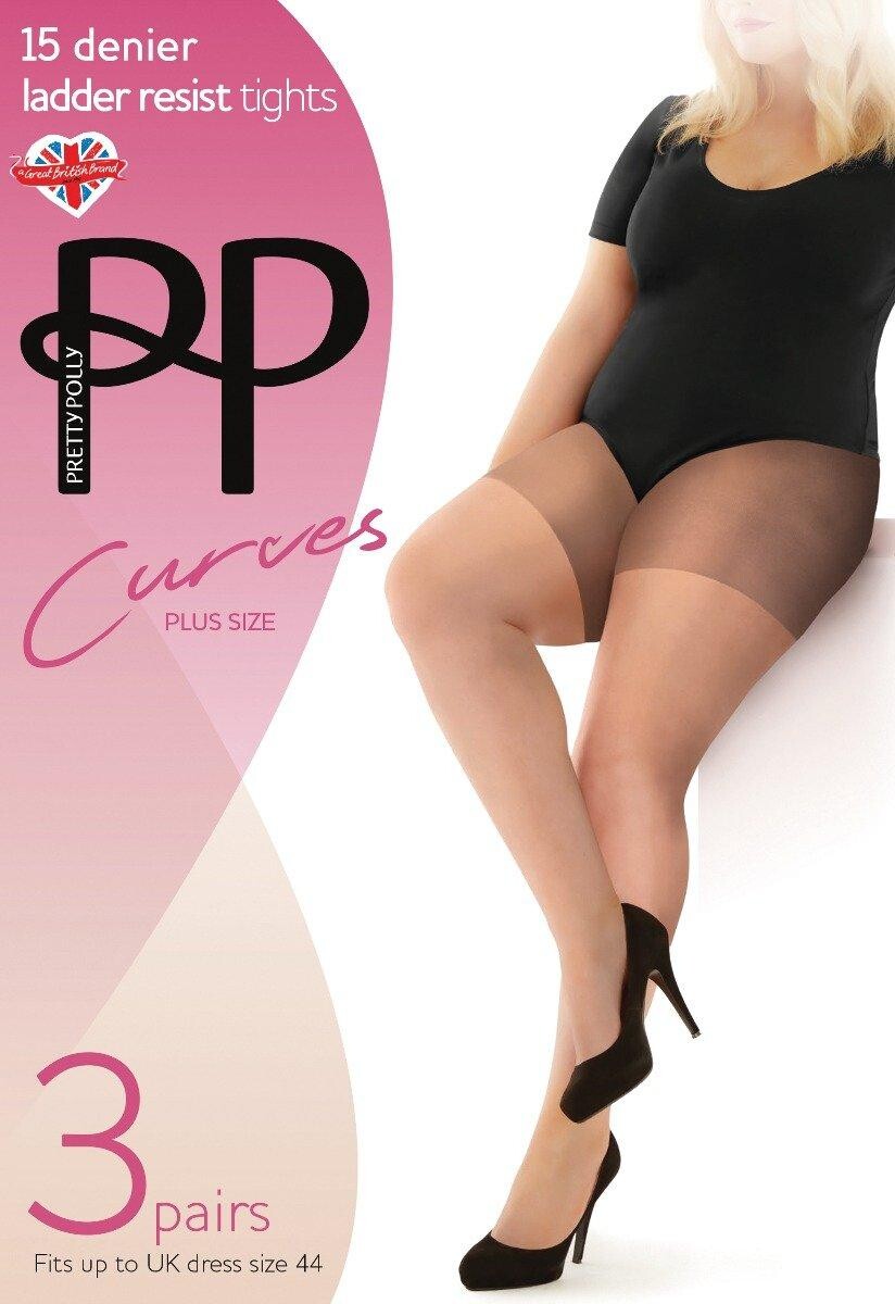 Колготки Curves плотностью 15 ден Ladder Resist, набор из 3 пар - телесный Pretty Polly, нюд
Колготки Curves плотностью 15 ден Ladder Resist, набор из 3 пар - телесный Pretty Polly, нюд