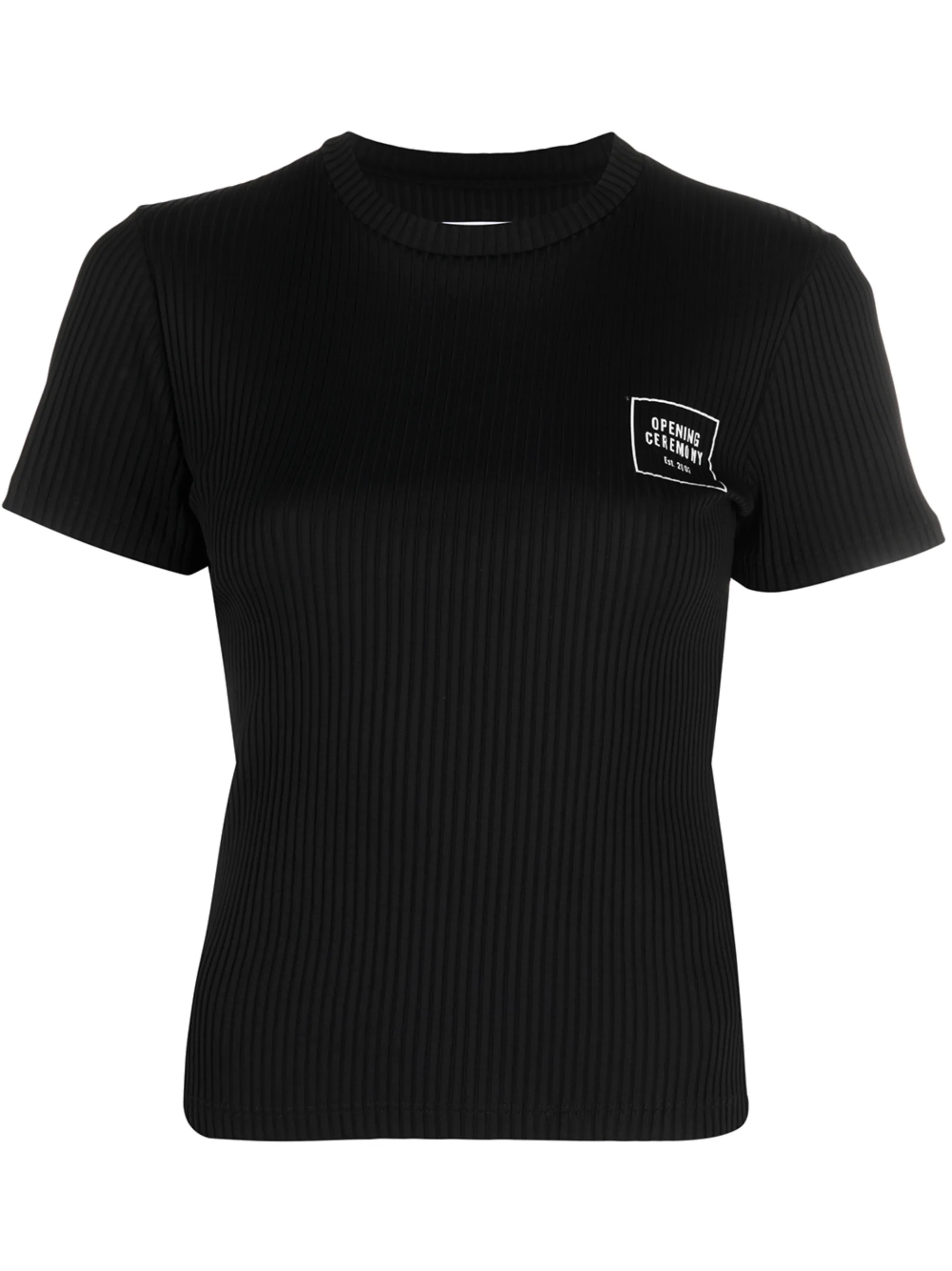Футболка в рубчик с логотипом Opening Ceremony, черный
Футболка в рубчик с логотипом Opening Ceremony, черный