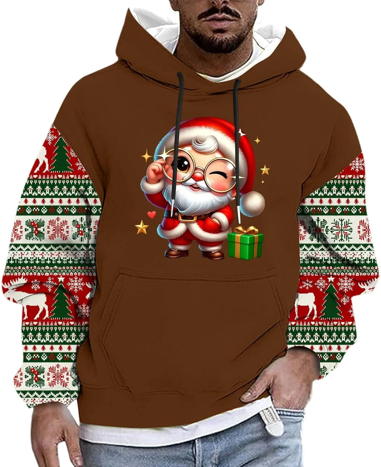 Рождественский свитшот для мужчин Funny Santa Claus Printed Long Sleeve Fleece Pullover
Рождественский свитшот для мужчин Funny Santa Claus Printed Long Sleeve Fleece Pullover