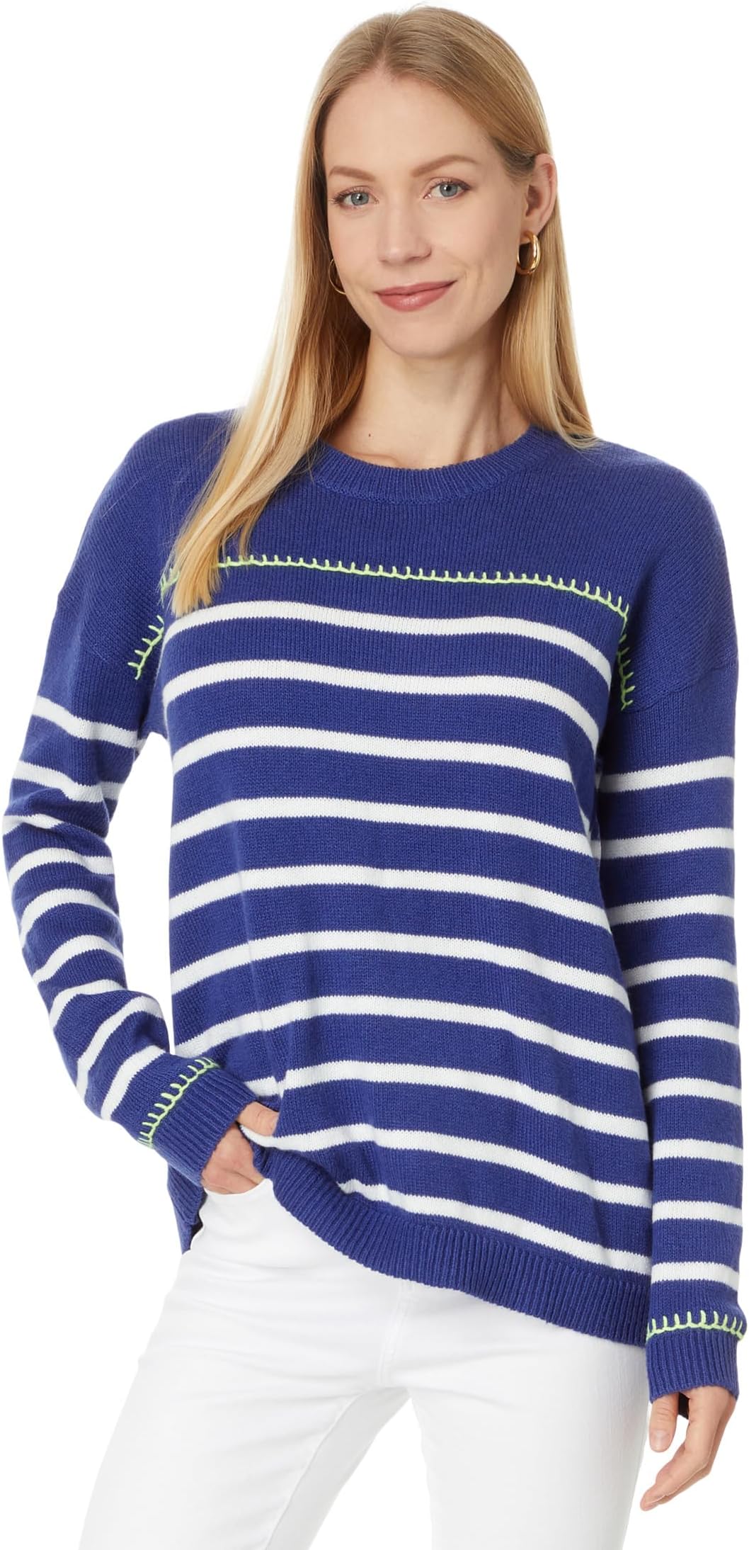 Свитер Lilly Pulitzer Kyren Sweater, цвет Blue Med Never Ending Stripe
Свитер Lilly Pulitzer Kyren Sweater, цвет Blue Med Never Ending Stripe