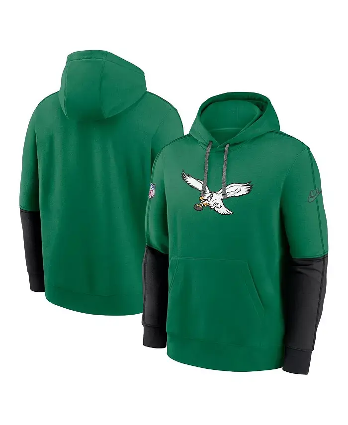 Мужской трикотажный худи с капюшоном Kelly Green Philadelphia Eagles Throwback Logo Club Nike
Мужской трикотажный худи с капюшоном Kelly Green Philadelphia Eagles Throwback Logo Club Nike