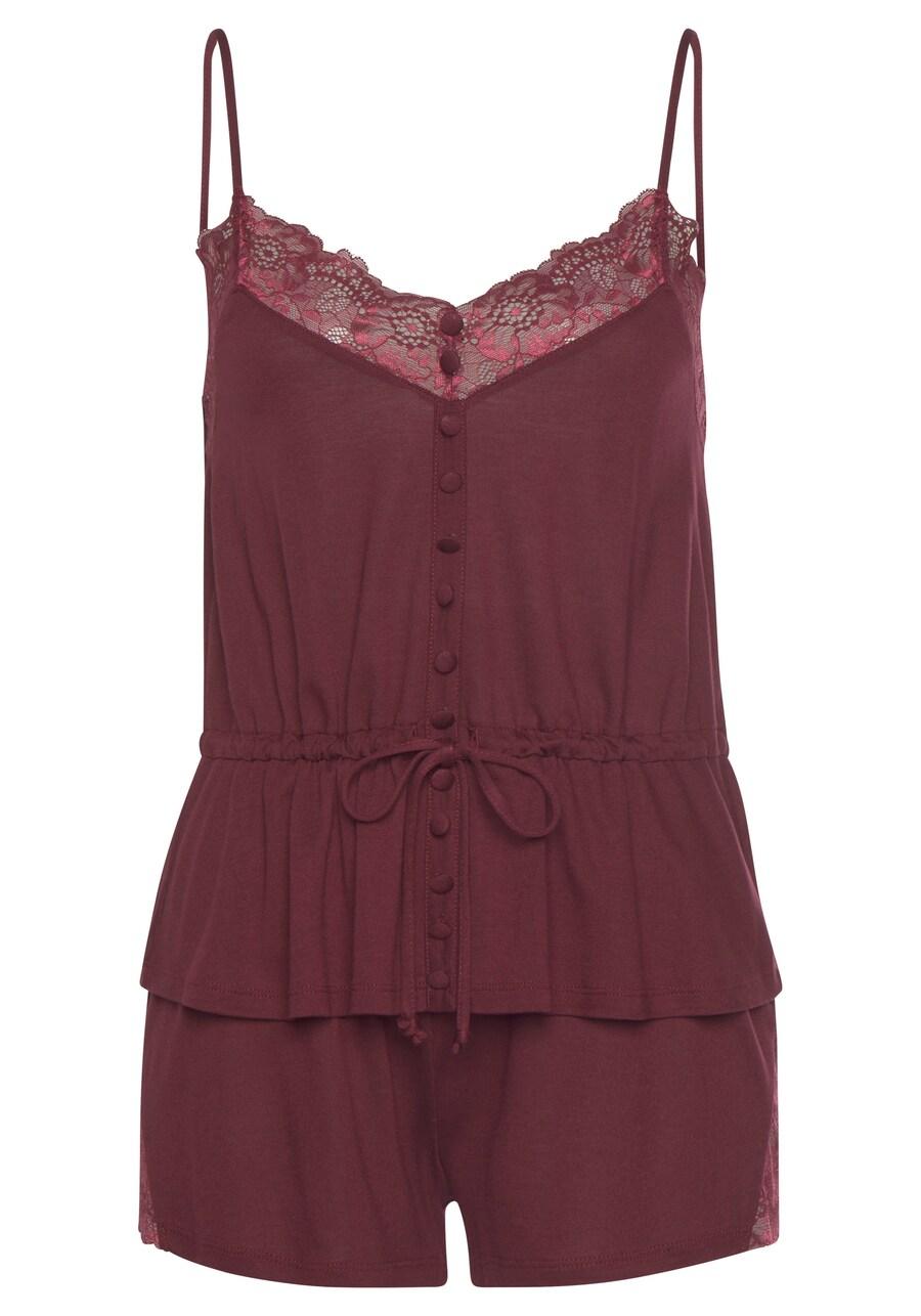 Короткий пижамный комплект LASCANA, цвет Wine red
Короткий пижамный комплект LASCANA, цвет Wine red