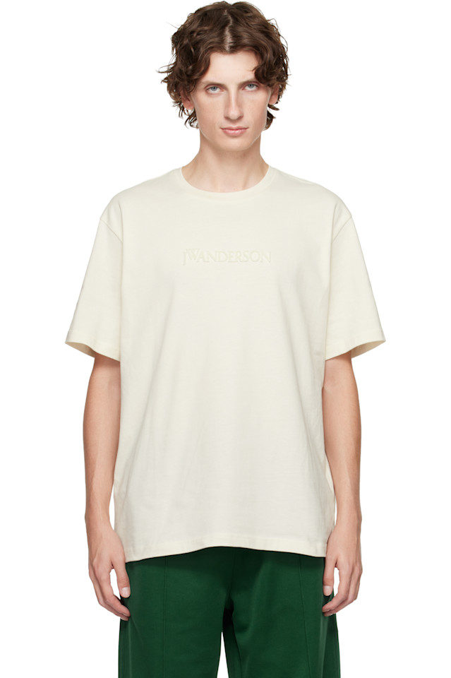 Футболка с вышитым логотипом Jw Anderson, Off-White
Футболка с вышитым логотипом Jw Anderson, Off-White