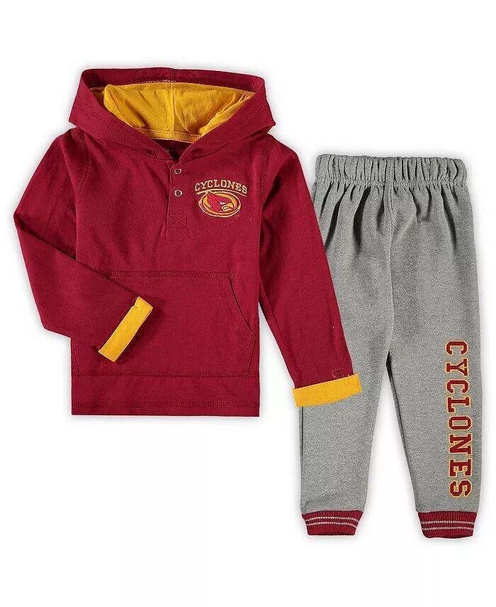 Комплект с капюшоном и спортивными штанами для мальчиков Toddler Boys Cardinal, серая толстовка с капюшоном Iowa State Cyclones Poppies Colosseum
Комплект с капюшоном и спортивными штанами для мальчиков Toddler Boys Cardinal, серая толстовка с капюшоном Iowa State Cyclones Poppies Colosseum