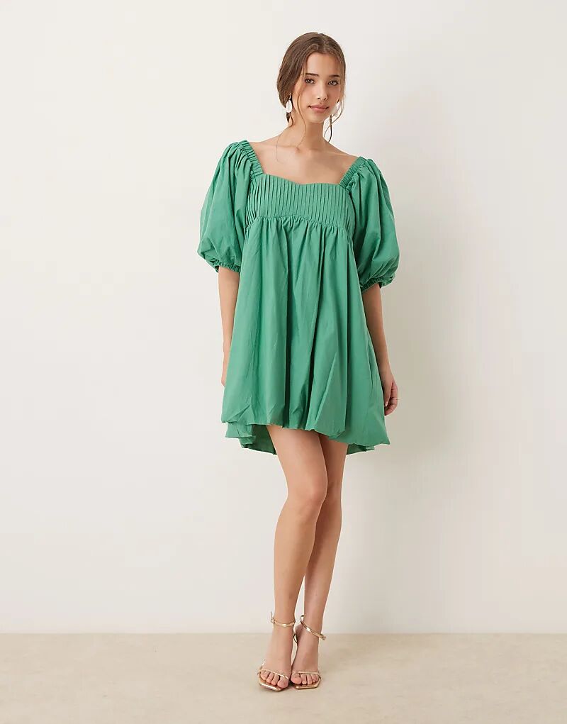 Мини-платье-бэбидолл с рукавами-фонариками от Sister Jane зеленого цвета
Мини-платье-бэбидолл с рукавами-фонариками от Sister Jane зеленого цвета