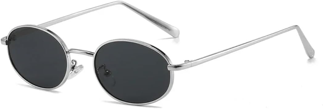 Солнцезащитные очки с защитой UV400 | Маленькая овальная металлическая оправа в стиле панк | для женщин и мужчин, для занятий спортом на открытом воздухе и вождения DSVIGF, Silver Gray
Солнцезащитные очки с защитой UV400 | Маленькая овальная металлическая оправа в стиле панк | для женщин и мужчин, для занятий спортом на открытом воздухе и вождения DSVIGF, Silver Gray