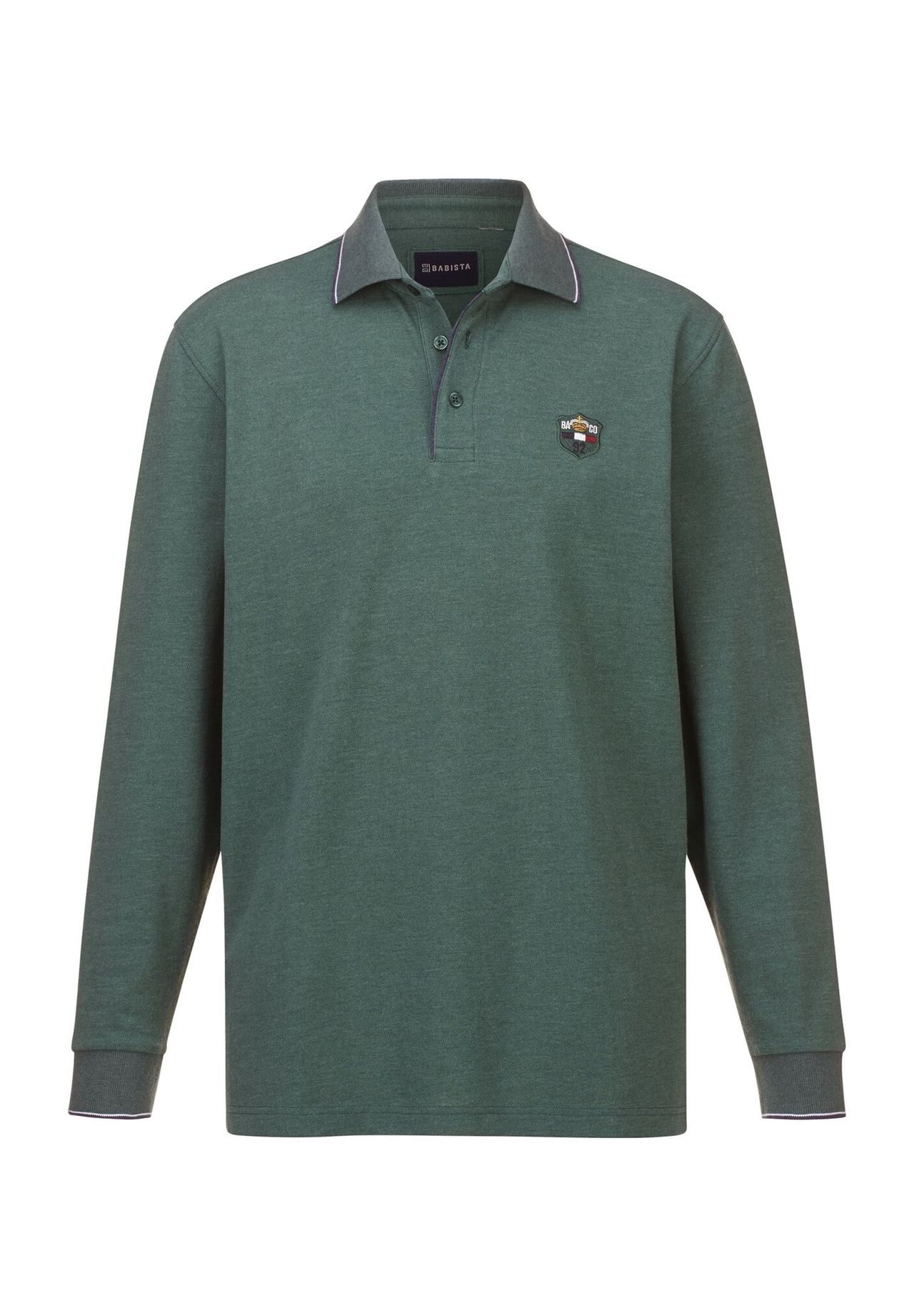 Рубашка-поло с длинными рукавами MILANVETZO BABISTA, зеленый 
Рубашка-поло с длинными рукавами MILANVETZO BABISTA, зеленый
