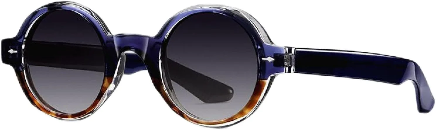 Винтажные солнцезащитные очки из ацетата для женщин и мужчин в стиле панк, роскошные, популярные, круглые, с защитой от УФ-излучения UV400 TVTBBVV, Blue Leopard Gray
Винтажные солнцезащитные очки из ацетата для женщин и мужчин в стиле панк, роскошные, популярные, круглые, с защитой от УФ-излучения UV400 TVTBBVV, Blue Leopard Gray