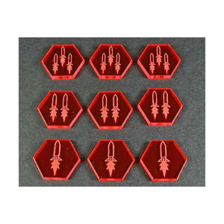 Жетоны космических ракет — флуоресцентный янтарь, Token Sets - Science Fiction (Litko Aerosystems)
Жетоны космических ракет — флуоресцентный янтарь, Token Sets - Science Fiction (Litko Aerosystems)