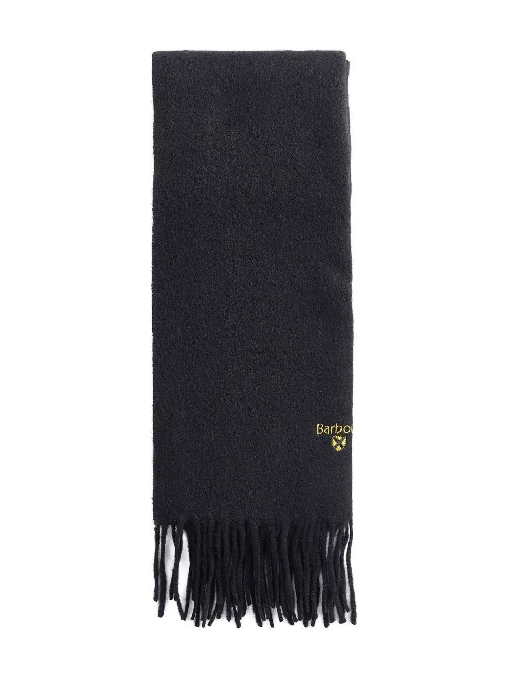 Шарф с вышитым логотипом и бахромой Barbour, черный
Шарф с вышитым логотипом и бахромой Barbour, черный
