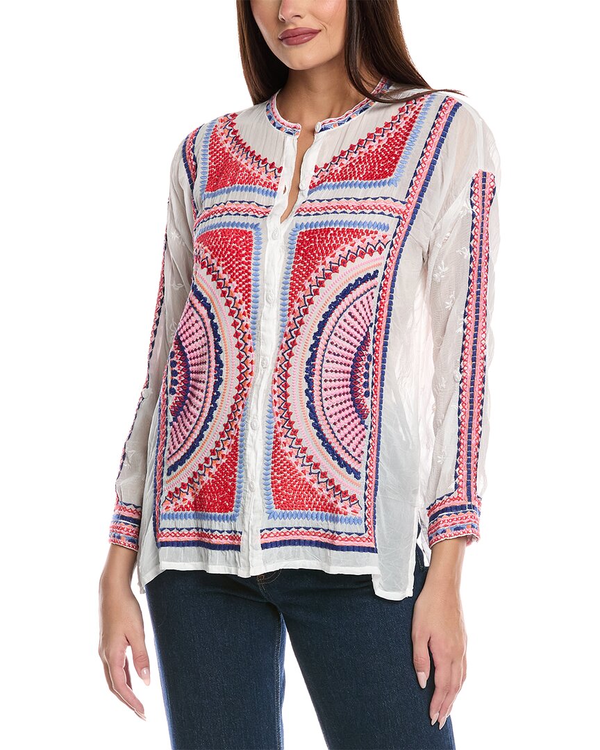 Рубашка с воротником-стойкой «Джонни был Одри» Johnny Was, белый
Рубашка с воротником-стойкой «Джонни был Одри» Johnny Was, белый