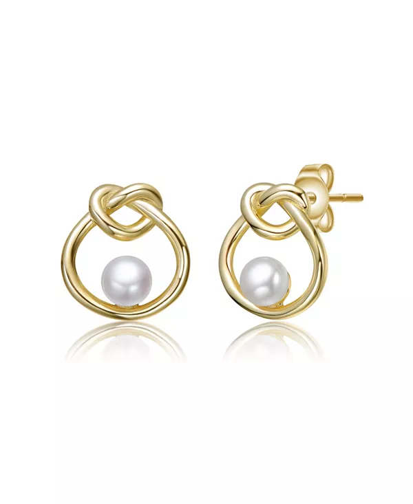 Детские серьги-гвоздики с узелками из 14-каратного золота и белого жемчуга Gigigirl, gold
Детские серьги-гвоздики с узелками из 14-каратного золота и белого жемчуга Gigigirl, gold