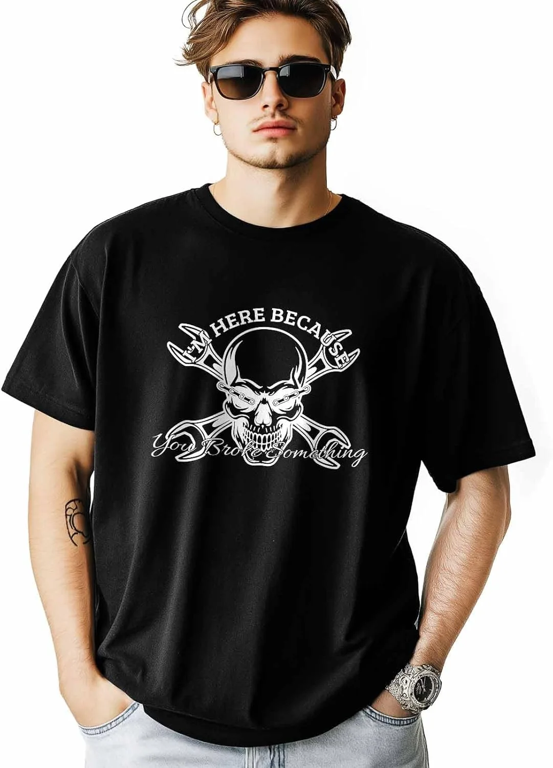 Футболка с принтом Skull, короткий рукав - 5XL HELLOWINK
Футболка с принтом Skull, короткий рукав - 5XL HELLOWINK