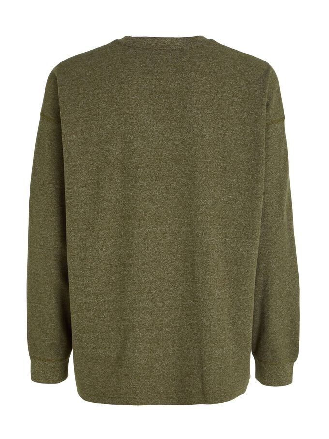 Футболка с длинными рукавами tjm rlx вафельной формы Tommy Jeans, зеленый 
Футболка с длинными рукавами tjm rlx вафельной формы Tommy Jeans, зеленый