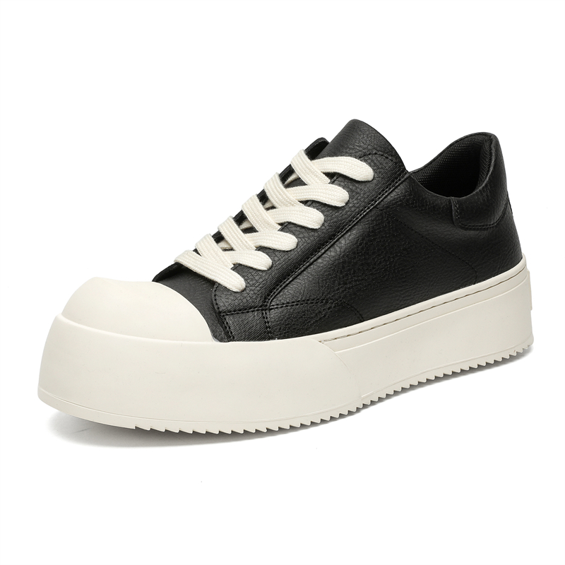 Dounkol Крутые низкие скейтерские кроссовки для увеличения роста мужские черные, цвет Black 
Dounkol Крутые низкие скейтерские кроссовки для увеличения роста мужские черные, цвет Black