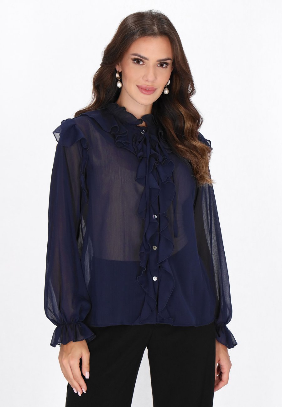 Блуза faina Button-down blouse, Navy/Blue
Блуза faina Button-down blouse, Navy/Blue