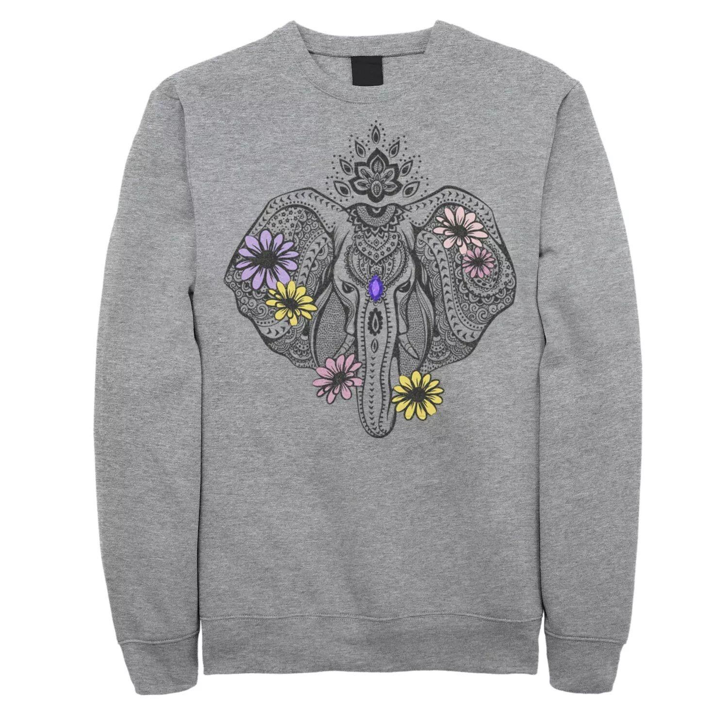 Мужской флисовый пуловер с цветочным принтом и рисунком головы слона Licensed Character
Мужской флисовый пуловер с цветочным принтом и рисунком головы слона Licensed Character