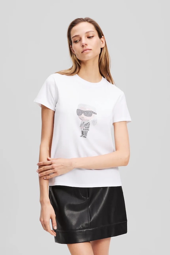 Хлопковая футболка IKON Karl Lagerfeld, белый
Хлопковая футболка IKON Karl Lagerfeld, белый