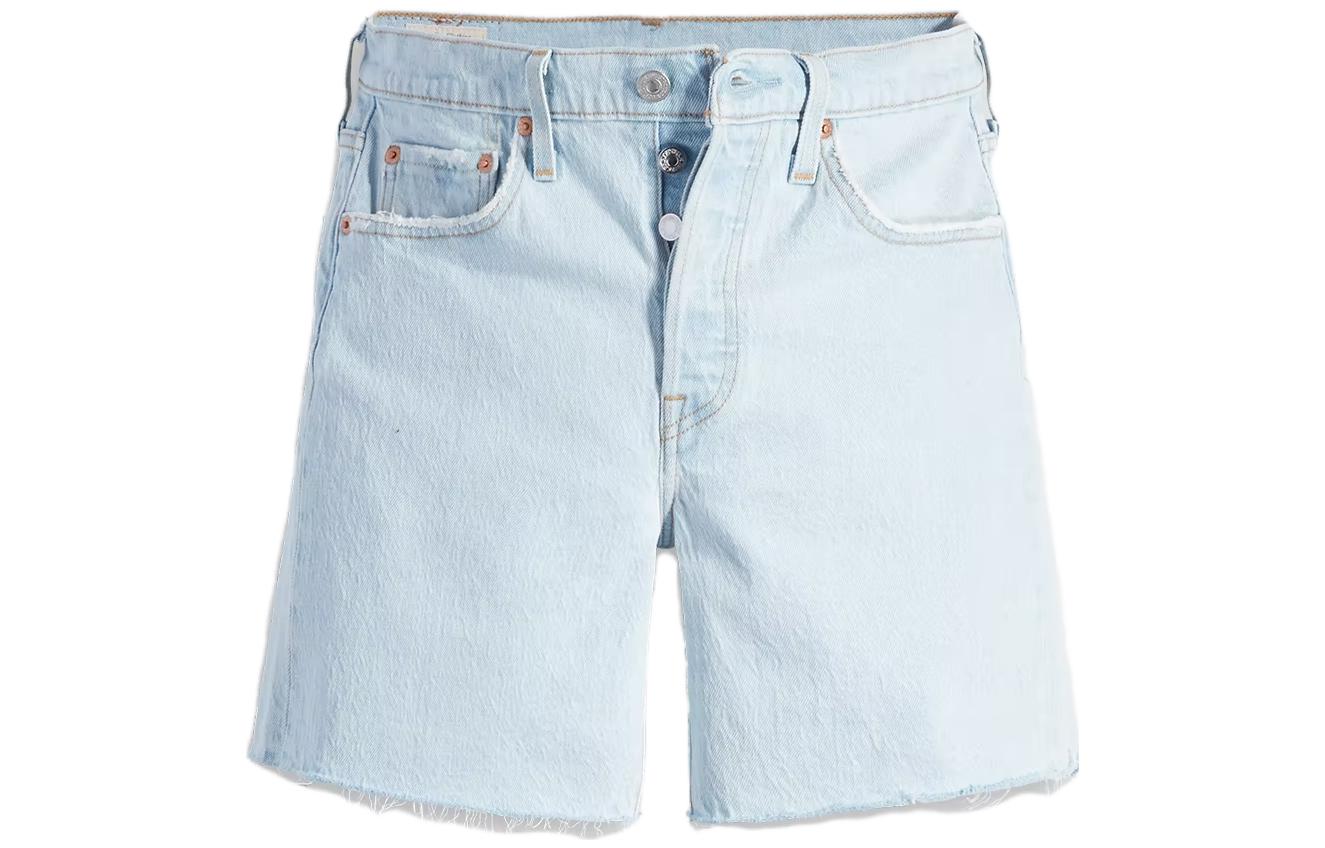 Джинсовые шорты женские бело-голубые Levis
Джинсовые шорты женские бело-голубые Levis