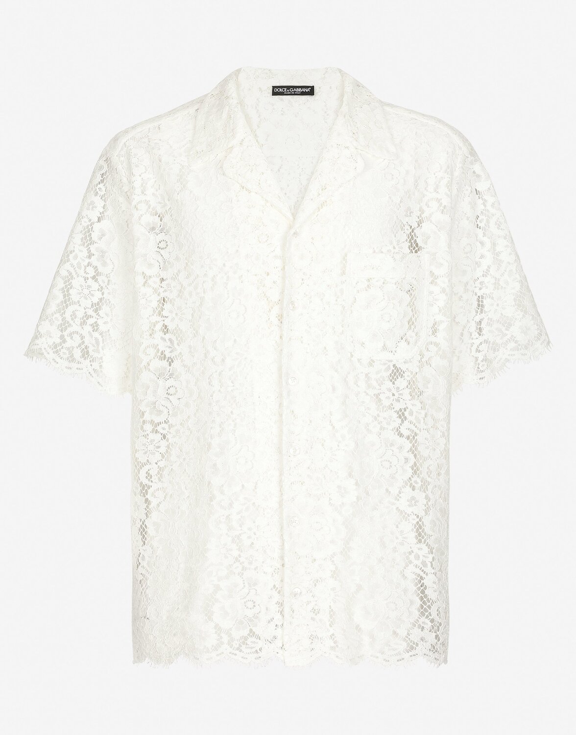 Гавайская рубашка из кружева Dolce & Gabbana, белый
Гавайская рубашка из кружева Dolce & Gabbana, белый