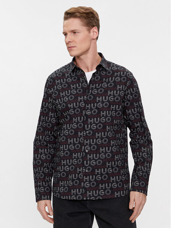 Рубашка свободного кроя Hugo, черный
Рубашка свободного кроя Hugo, черный