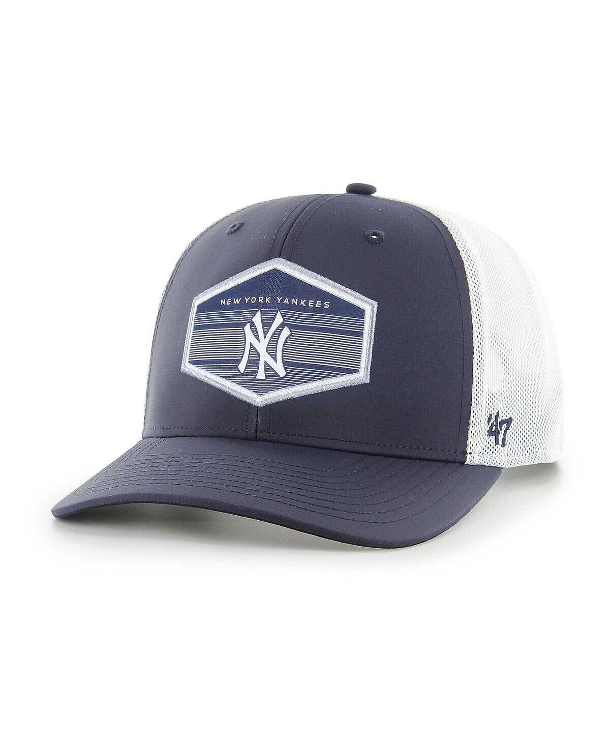 Мужская темно-синяя белая кепка New York Yankees Burgess Trucker Snapback '47 Brand
Мужская темно-синяя белая кепка New York Yankees Burgess Trucker Snapback '47 Brand