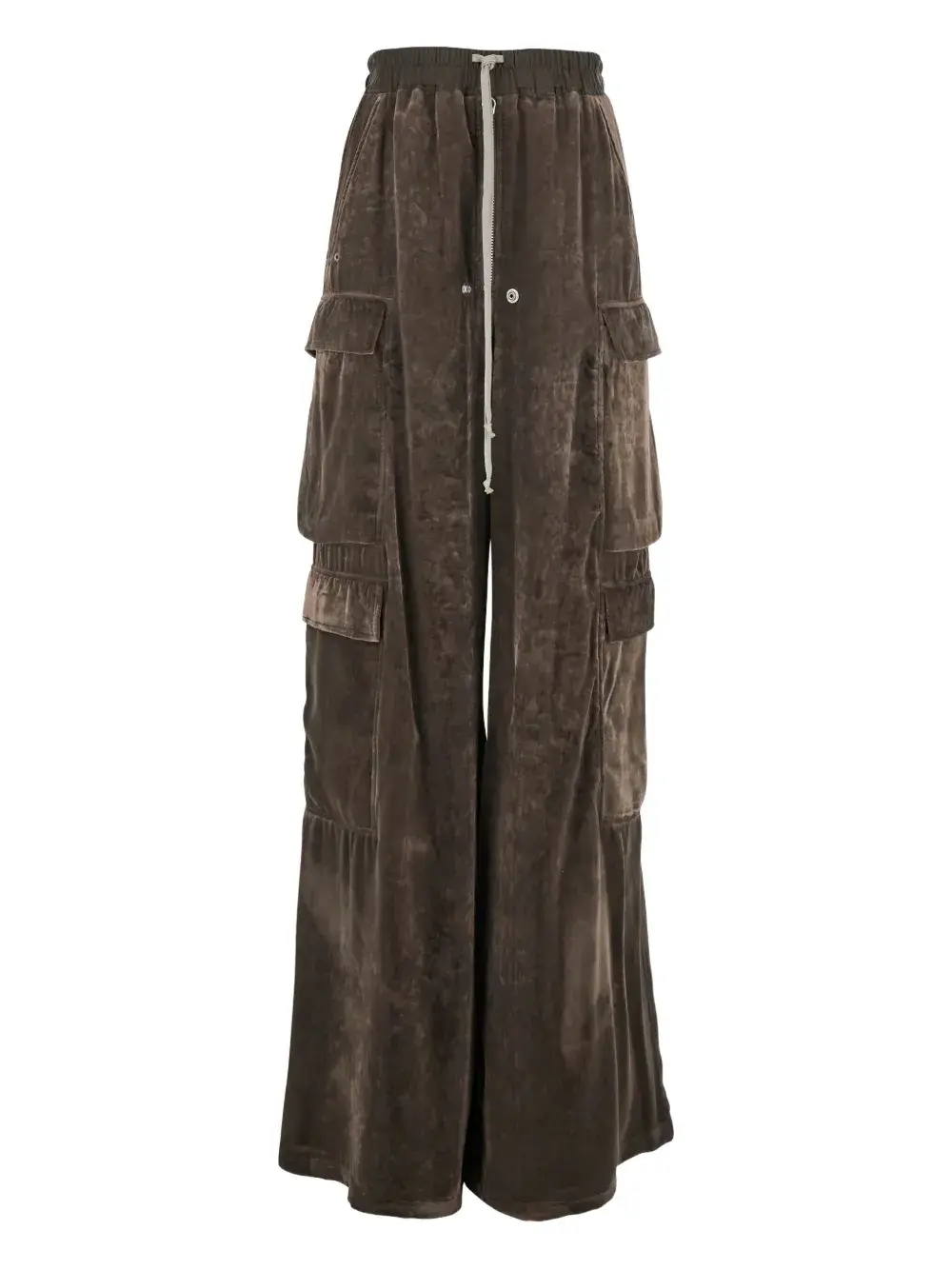 Велюровые брюки с накладными карманами Rick Owens, коричневый
Велюровые брюки с накладными карманами Rick Owens, коричневый