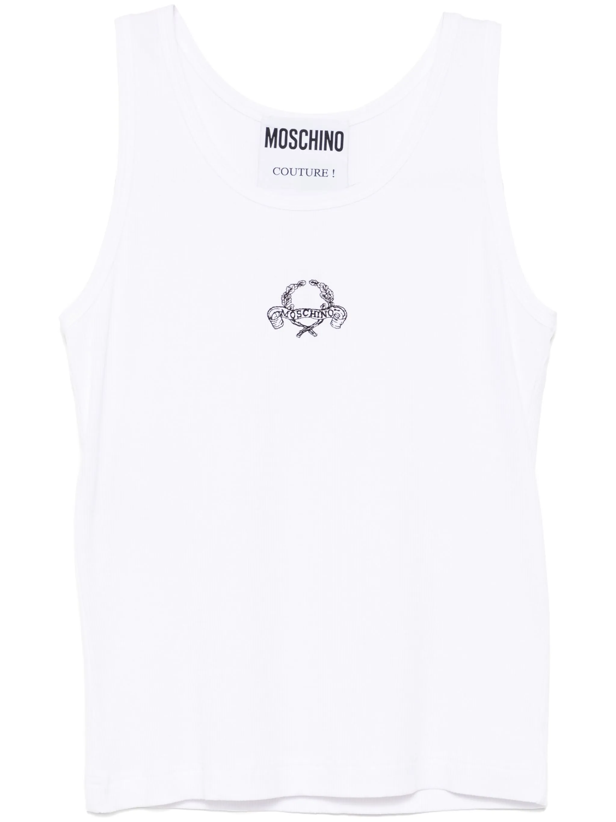 Топ свободного кроя с круглым вырезом Moschino, белый
Топ свободного кроя с круглым вырезом Moschino, белый