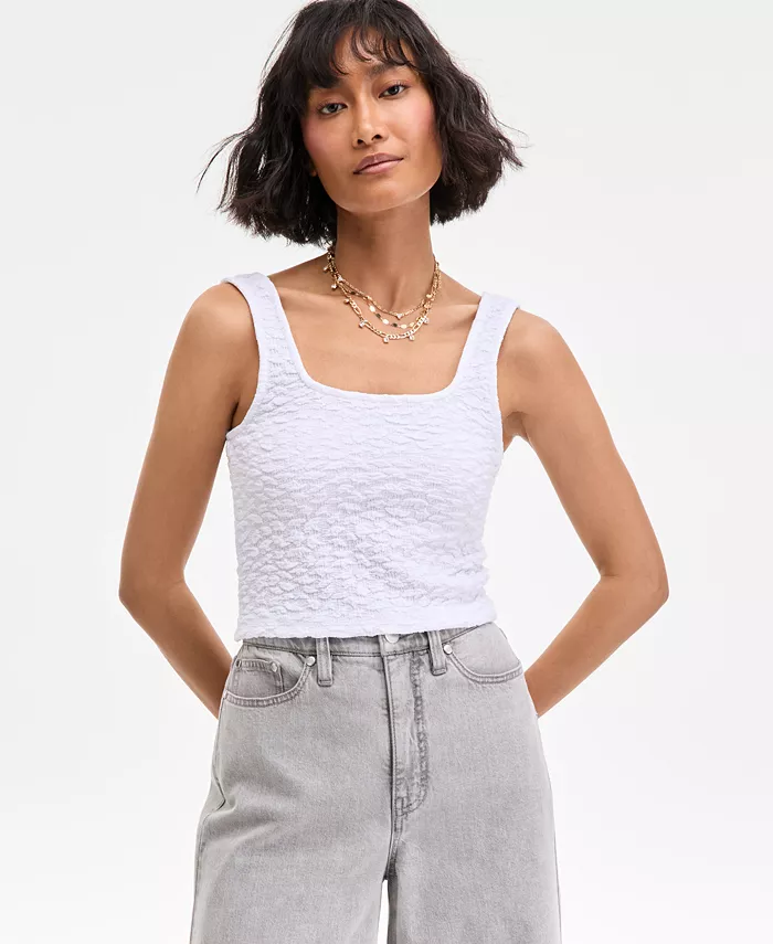 Женский фактурный трикотажный топ On 34th, белый
Женский фактурный трикотажный топ On 34th, белый