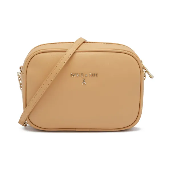 Кожаная сумка-мессенджер Patrizia Pepe, бежевый
Кожаная сумка-мессенджер Patrizia Pepe, бежевый