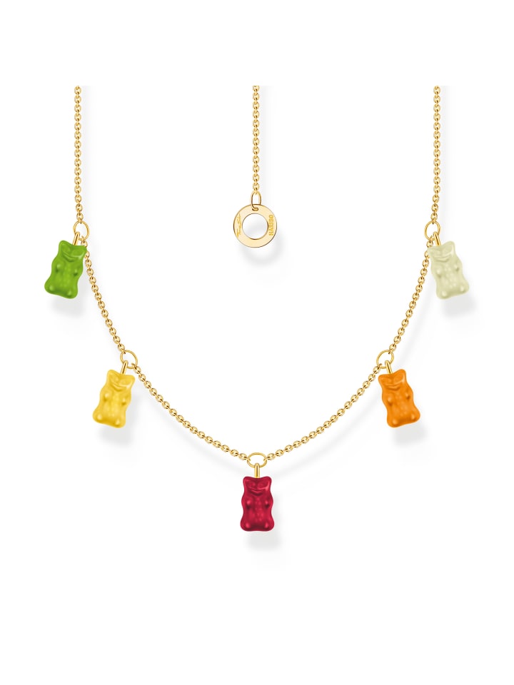 Thomas Sabo Колье с разноцветными золотыми медведями
Thomas Sabo Колье с разноцветными золотыми медведями