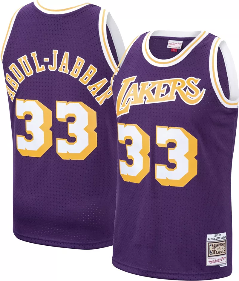 Мужская майка Mitchell & Ness 1983 года Лос-Анджелес Лейкерс Карим Абдул-Джаббар № 33 фиолетового цвета из твердой древесины Classics Swingman
Мужская майка Mitchell & Ness 1983 года Лос-Анджелес Лейкерс Карим Абдул-Джаббар № 33 фиолетового цвета из твердой древесины Classics Swingman